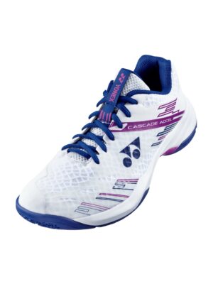 Yonex Power Cushion Cascade Accel Wide Badminton Shoes White/Purple UNISEX