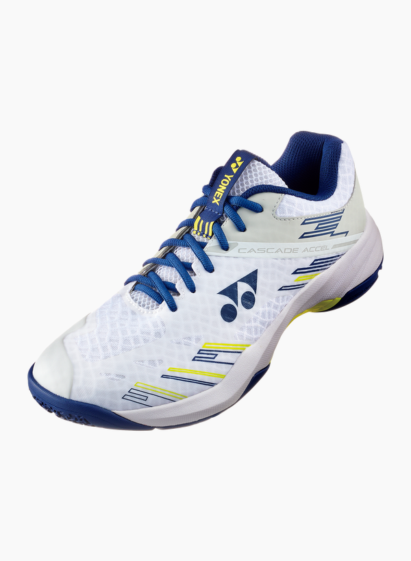 Yonex Power Cushion Cascade Accel Badminton Shoes White/ Navy UNISEX