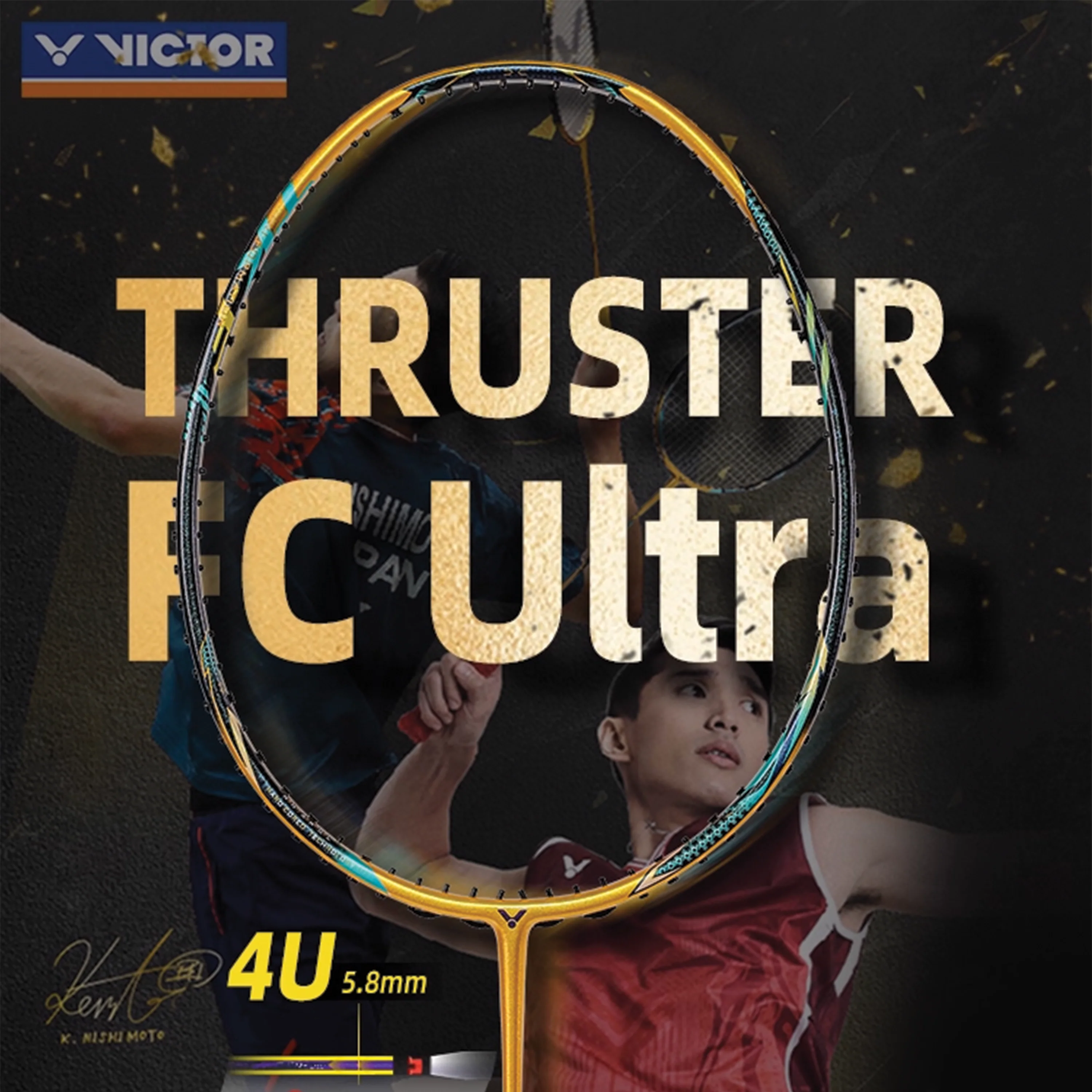 Victor Thruster F Claw Ultra Badminton Racquet (UNSTRUNG) - Image 2