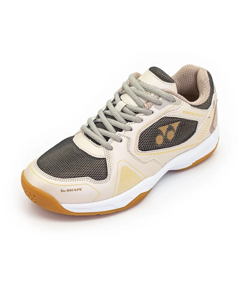Yonex MACH 2 BEIGE / GOLD Badminton Shoes UNISEX