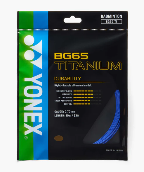 Yonex BG 65 TITANIUM Badminton String Single Set