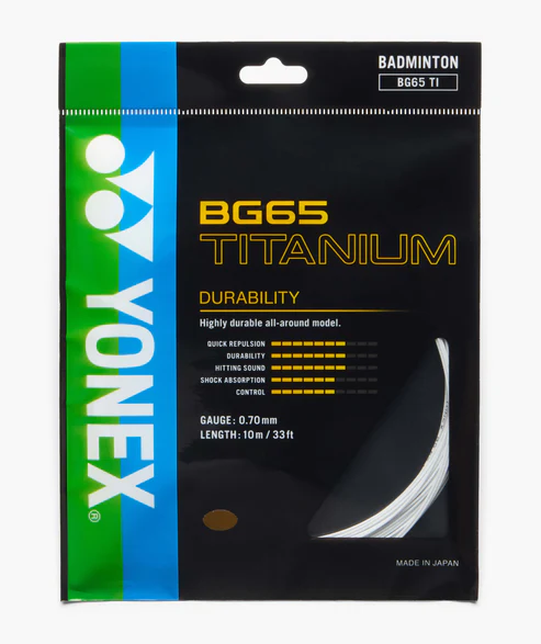 Yonex BG 65 TITANIUM Badminton String Single Set