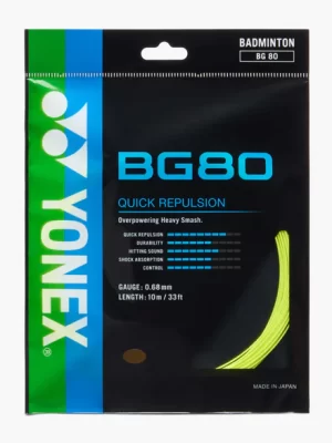 Yonex BG 80 Badminton String Single Set