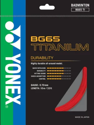 Yonex BG 65 TITANIUM Badminton String Single Set