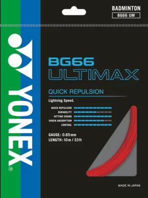 Yonex BG 66 ULTIMAX Badminton String Single Set