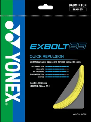 Yonex EXBOLT 65 Badminton String Single Set