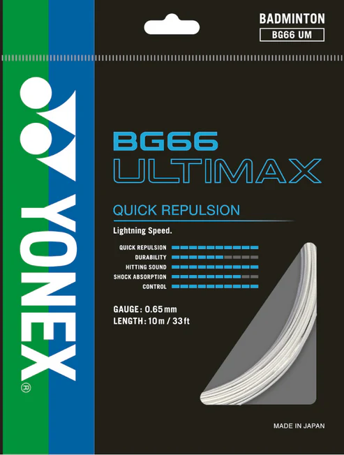 Yonex BG 66 ULTIMAX Badminton String Single Set