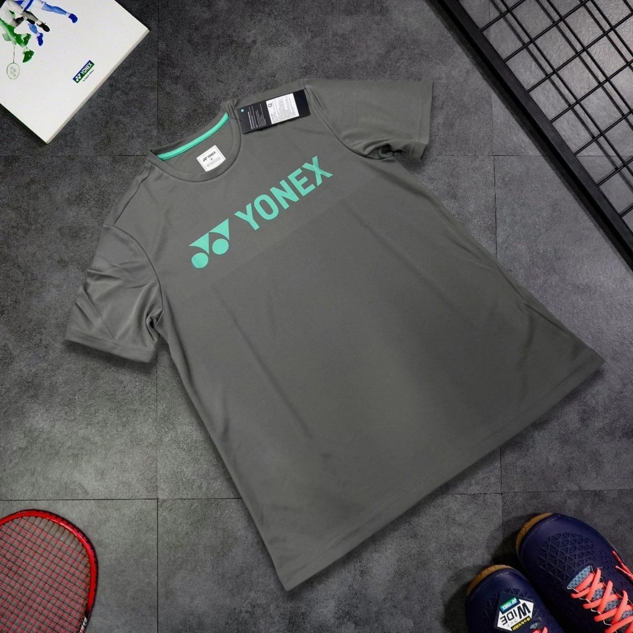 YONEX Unisex T-Shirt RM2890 - Steel Gray