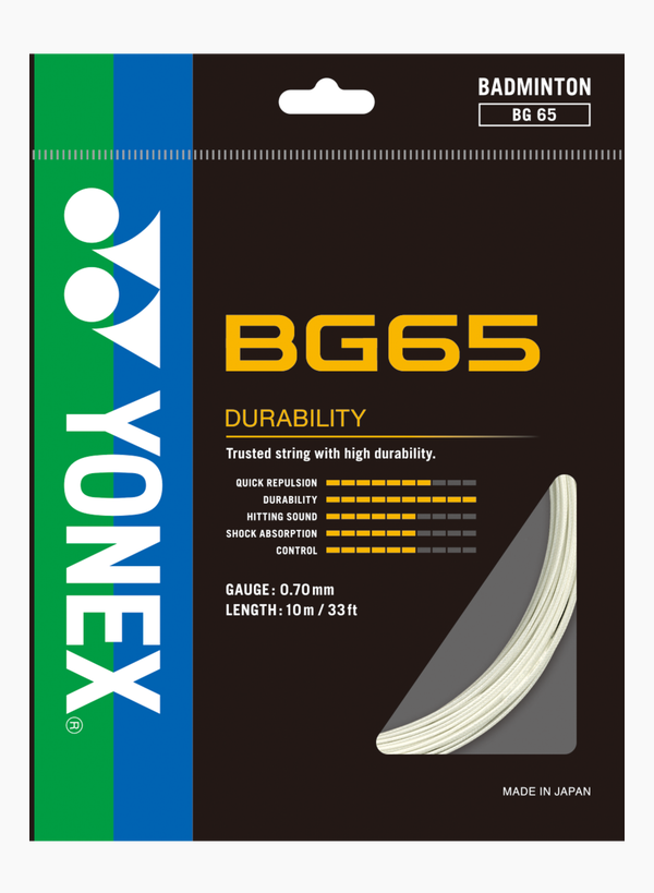Yonex BG 65 Badminton String Single Set