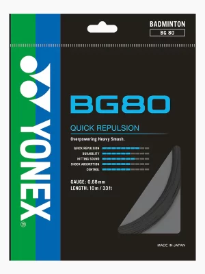 Yonex BG 80 Badminton String Single Set