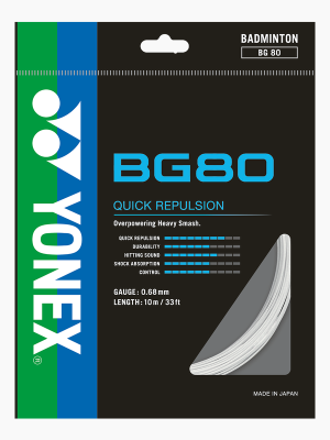 Yonex BG 80 Badminton String Single Set