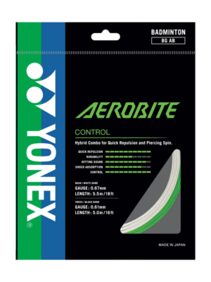 Yonex AEROBITE Badminton String Single Set (White Green)
