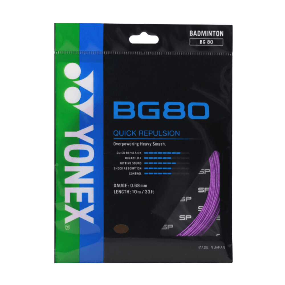 Yonex BG 80 Badminton String Single Set